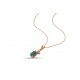 0,98 Karat London Blue Oval Kolye