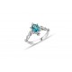 1,22 Karat LONDON BLUE TOPAZ Oval Yüzük