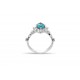1,22 Karat LONDON BLUE TOPAZ Oval Yüzük