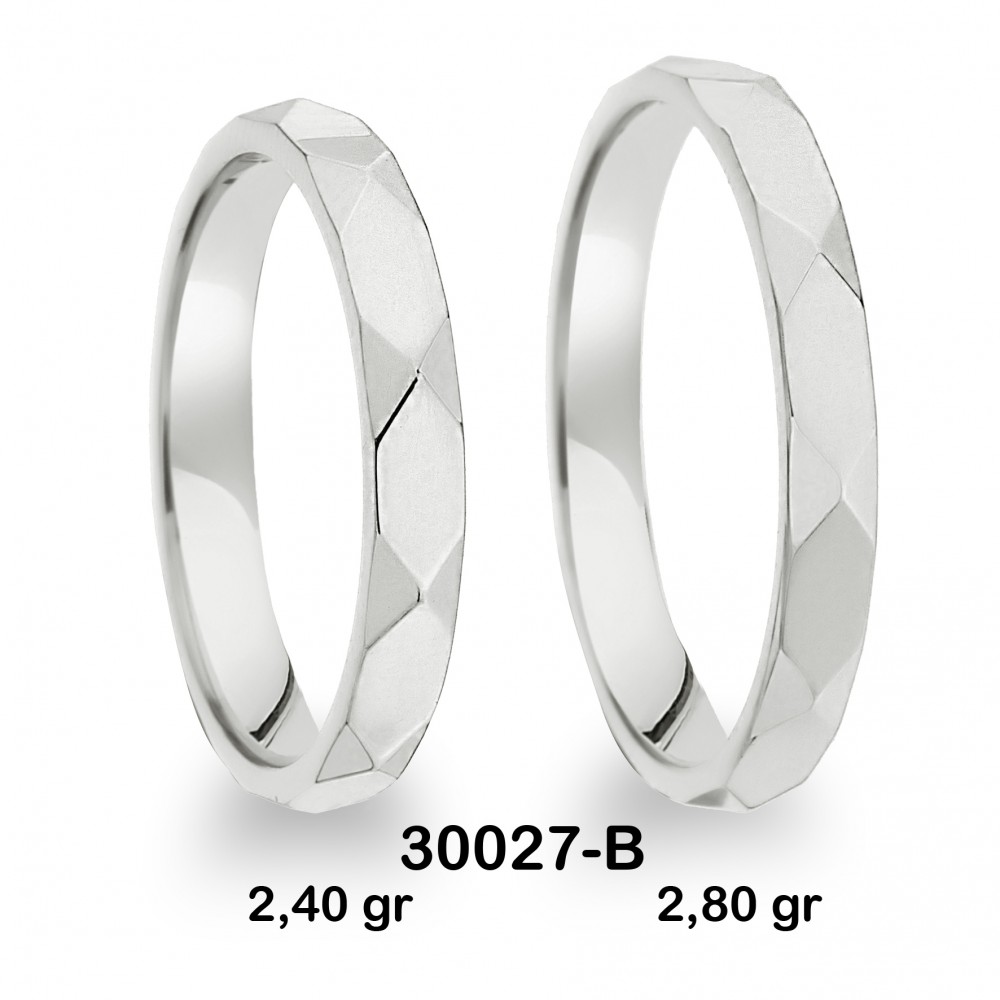 Beyaz Alyans Modelli-30027-B