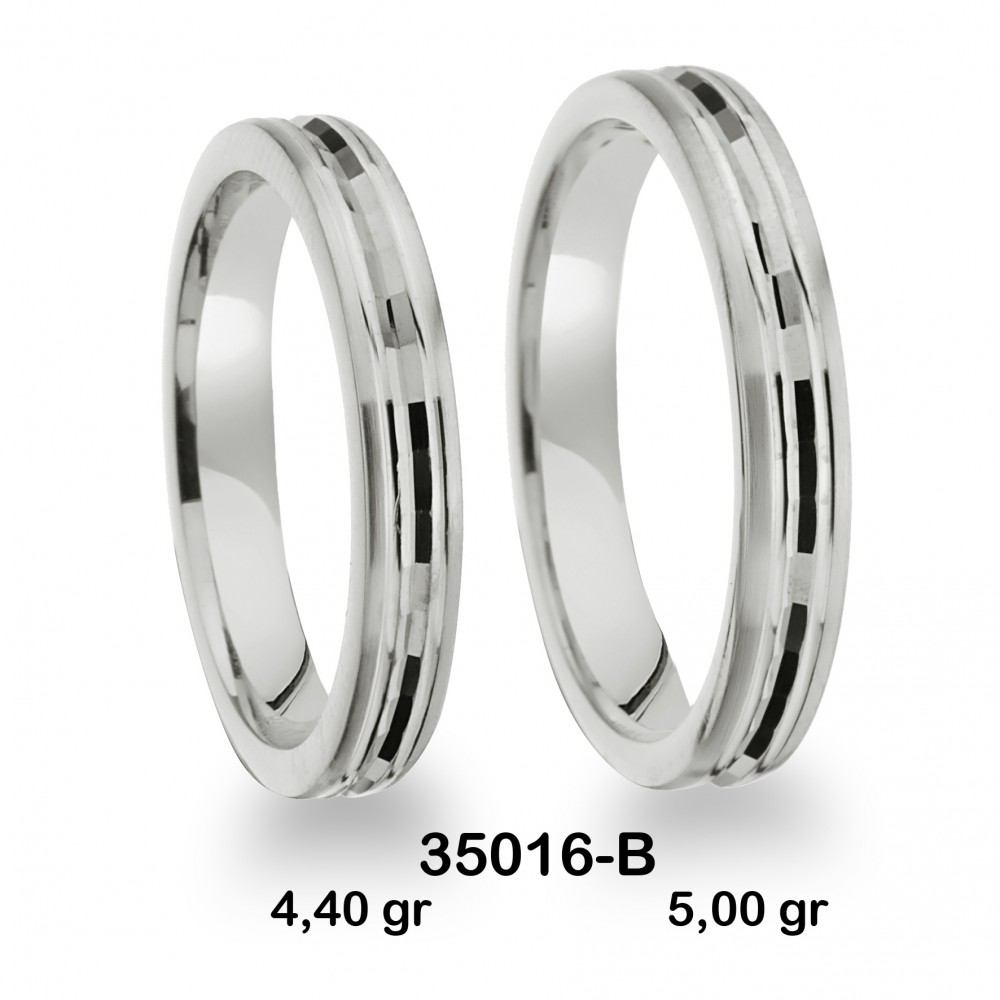 Beyaz Alyans Modelli-35016-B