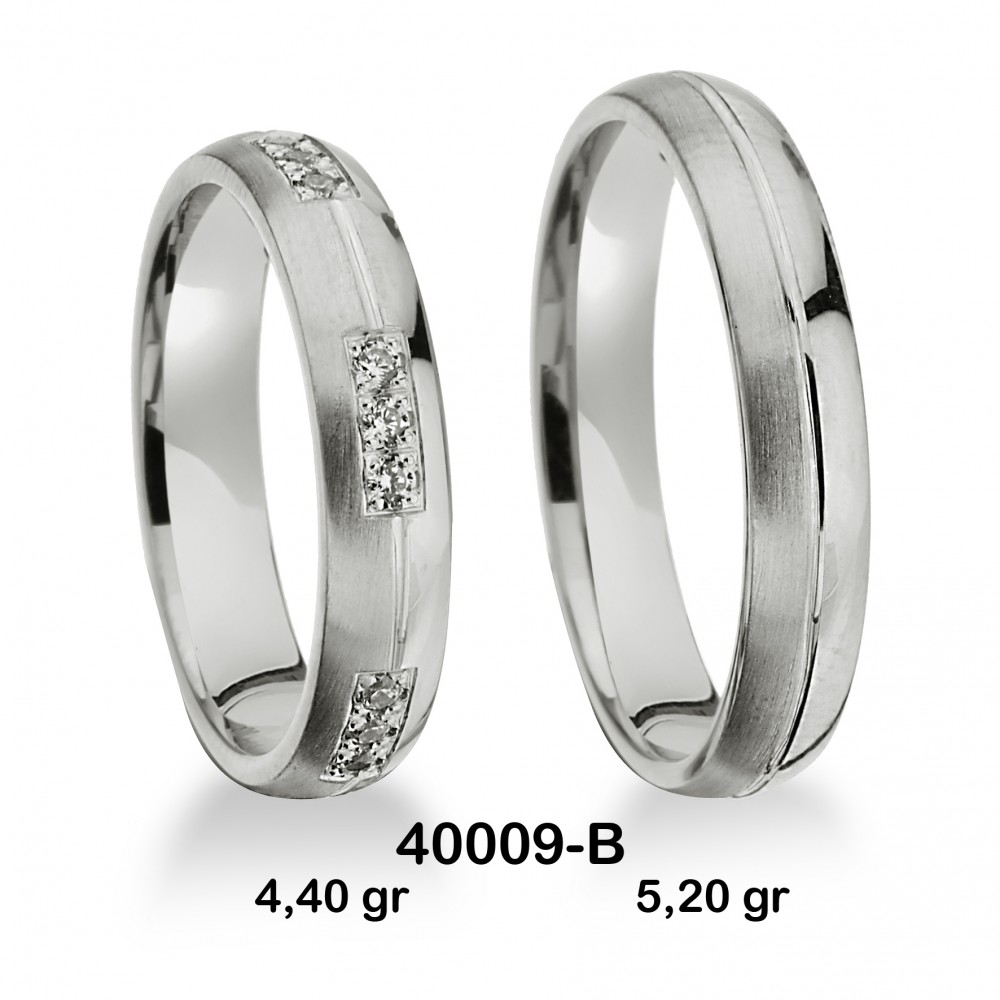Beyaz Alyans Modelli-40009-B