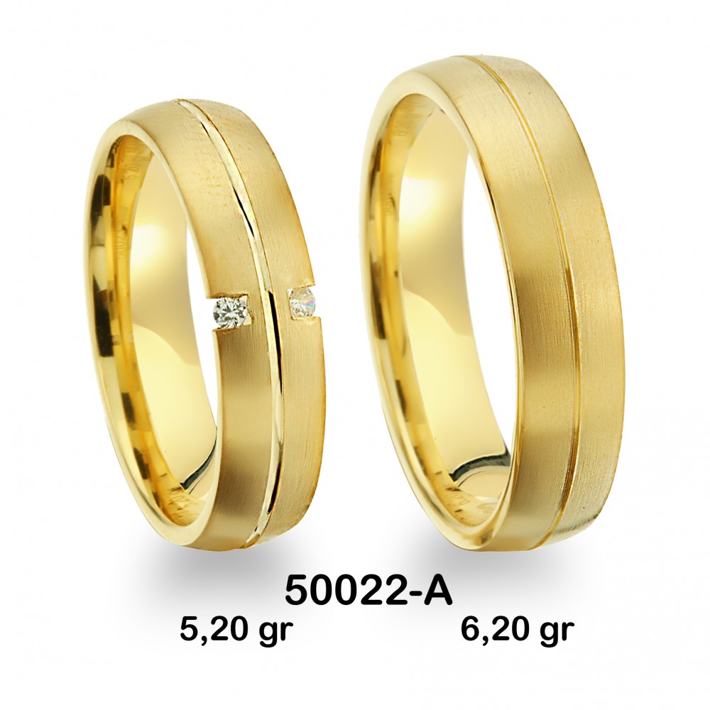 Pırlantalı Sarı  Alyans Modeli-PIR50022-A