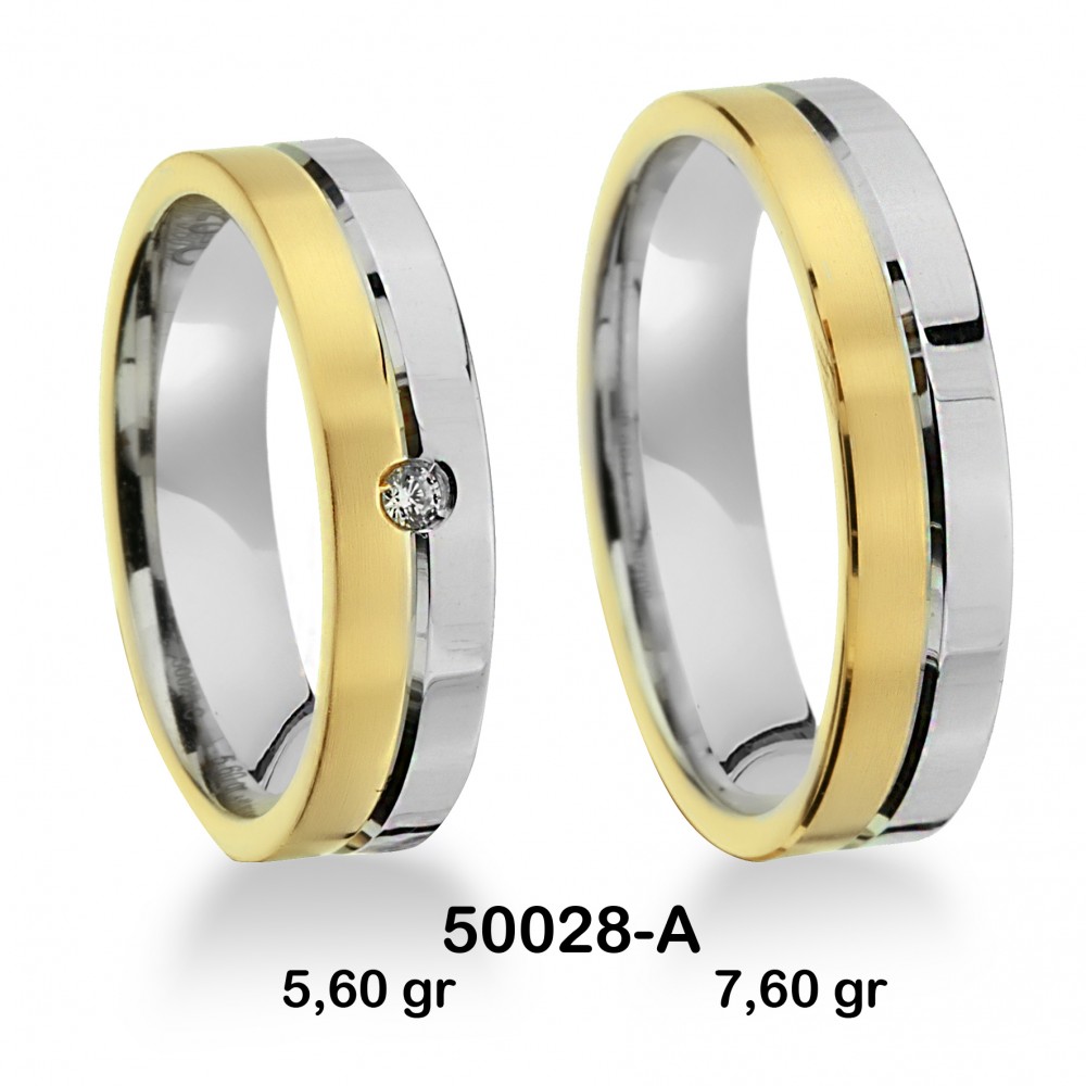 Pırlantalı Sarı  Alyans Modeli-PIR50028-A