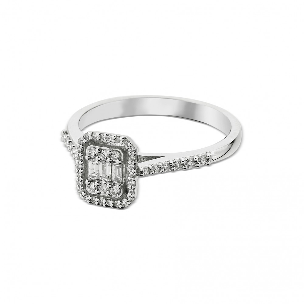 0,32 KARAT PIRLANTA  BAGET YÜZÜK