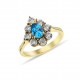 4,62 Karat Pırlantalı London Blue Takım