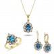 4,62 Karat Pırlantalı London Blue Takım