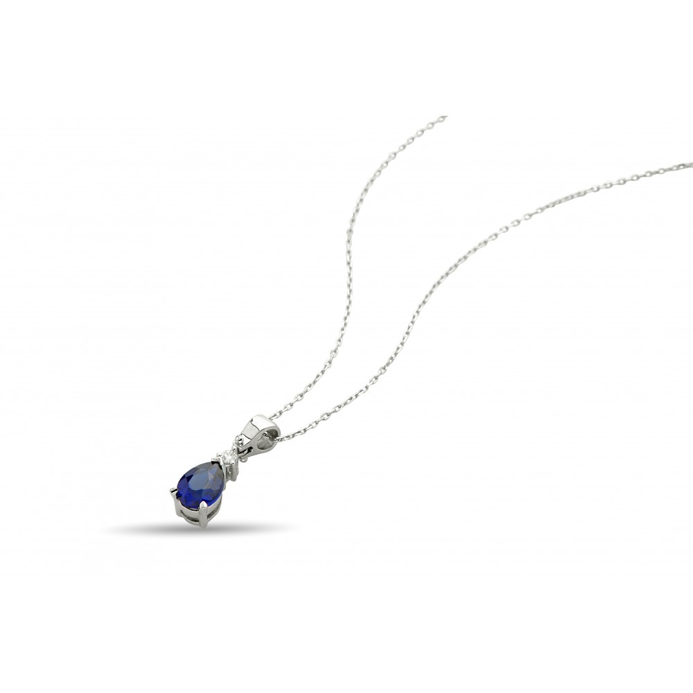 5,19 Karat Pırlantalı Natural Safir Takım