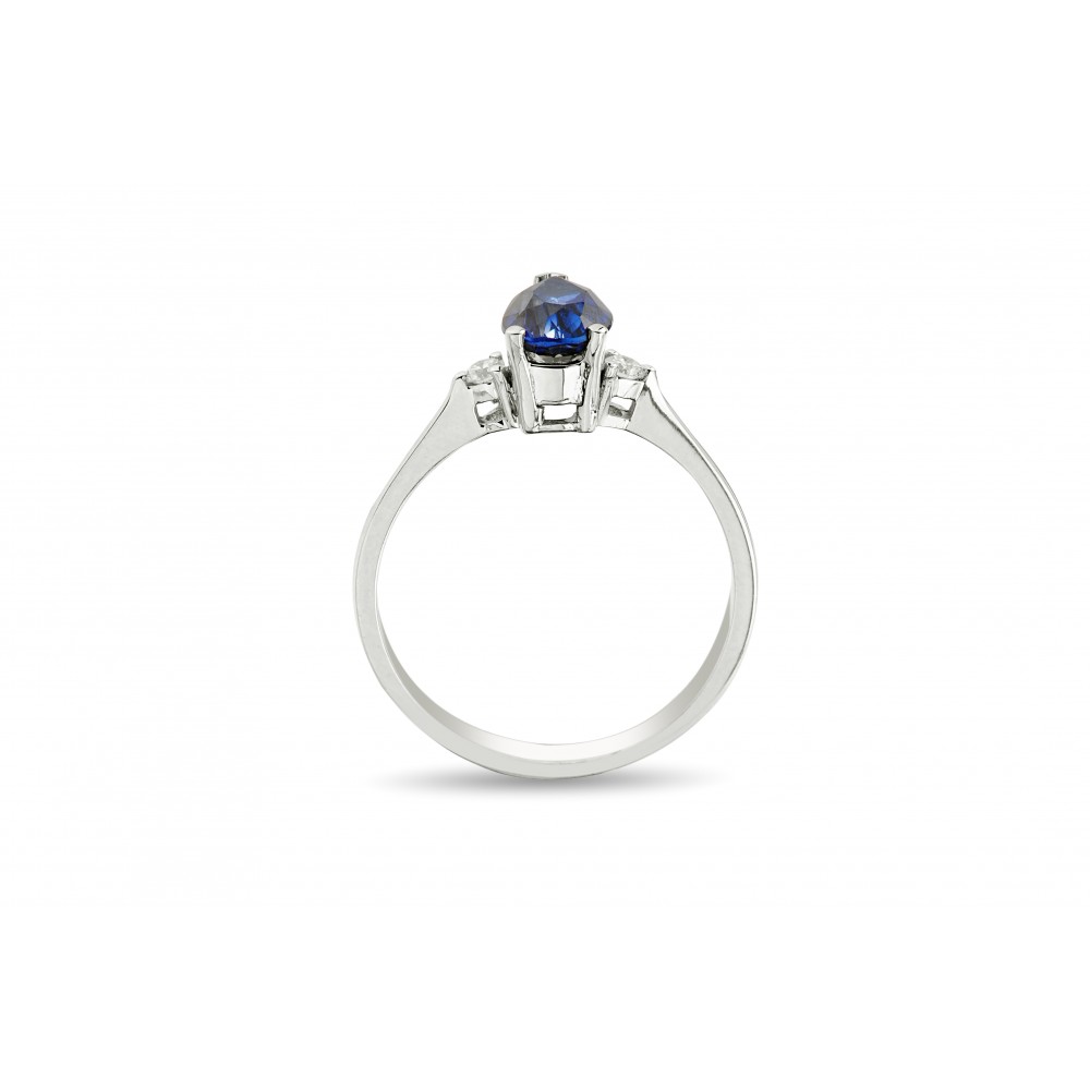 5,19 Karat Pırlantalı Natural Safir Takım