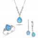 8,26 Karat Pırlantalı Akuamarin set takım