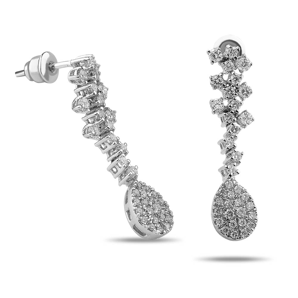 0.99 Karat Pırlantalı Fantezi Küpe