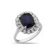 25,07 Karat Pırlantalı Natural Safir Takım