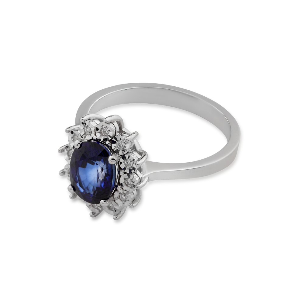 6,68 Karat Pırlantalı Safir Takım