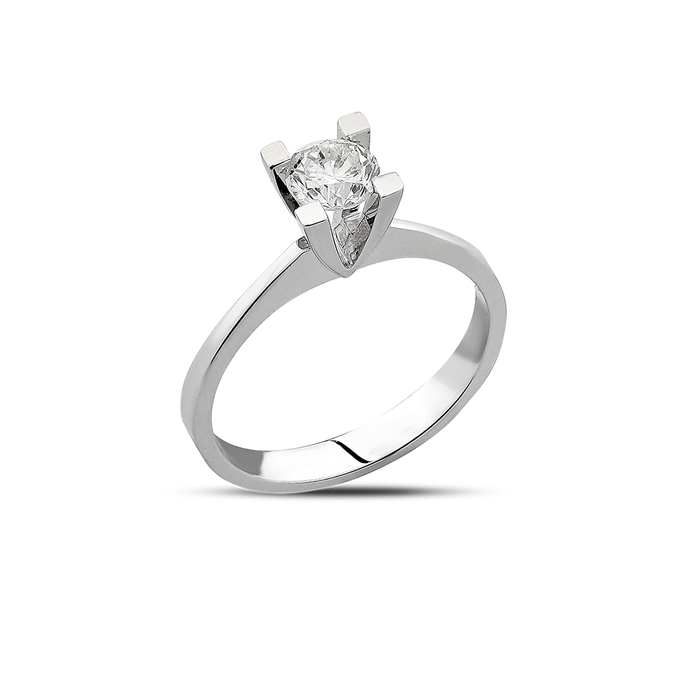 0,58 Karat Tektaş Pırlanta Yüzük 	